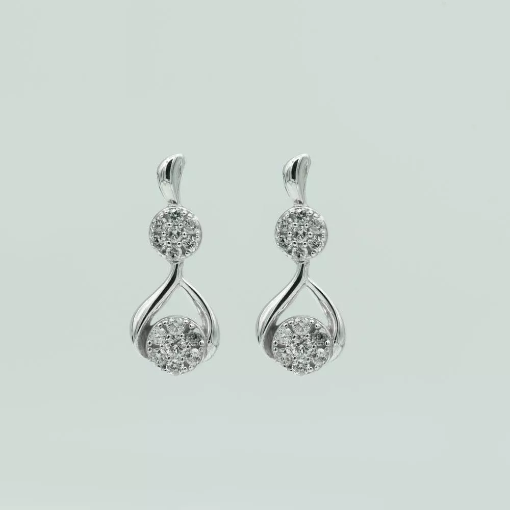 0.50 Carat Lab Grown Diamond Drop Earrings Gift Box Set