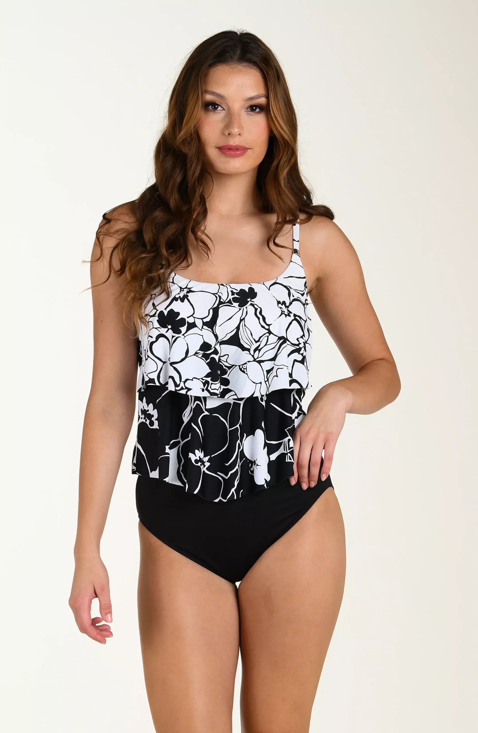 24th & Ocean Mallorca Two Tiered Tankini Top