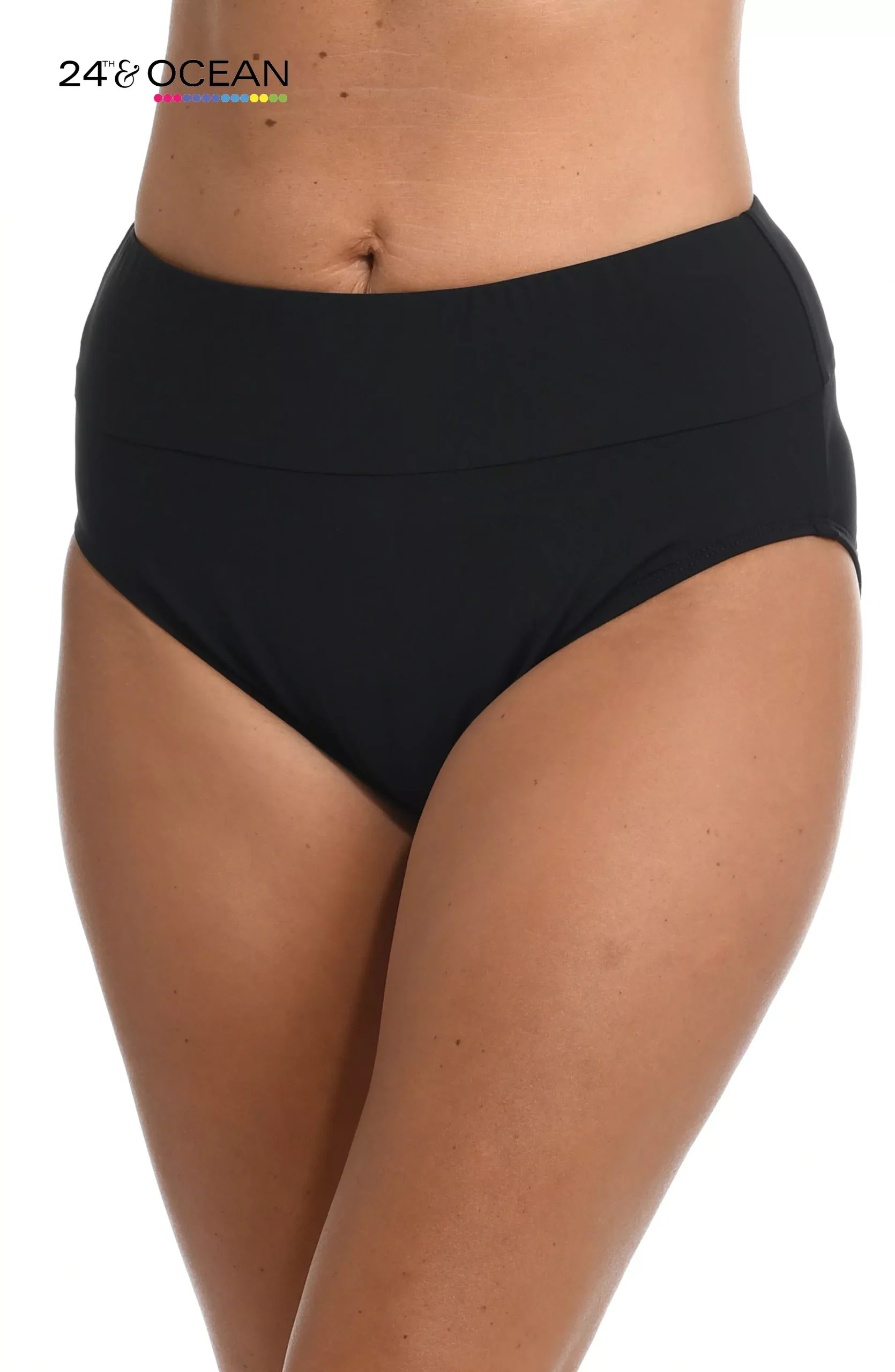 24th & Ocean Solids High Waist Bottom