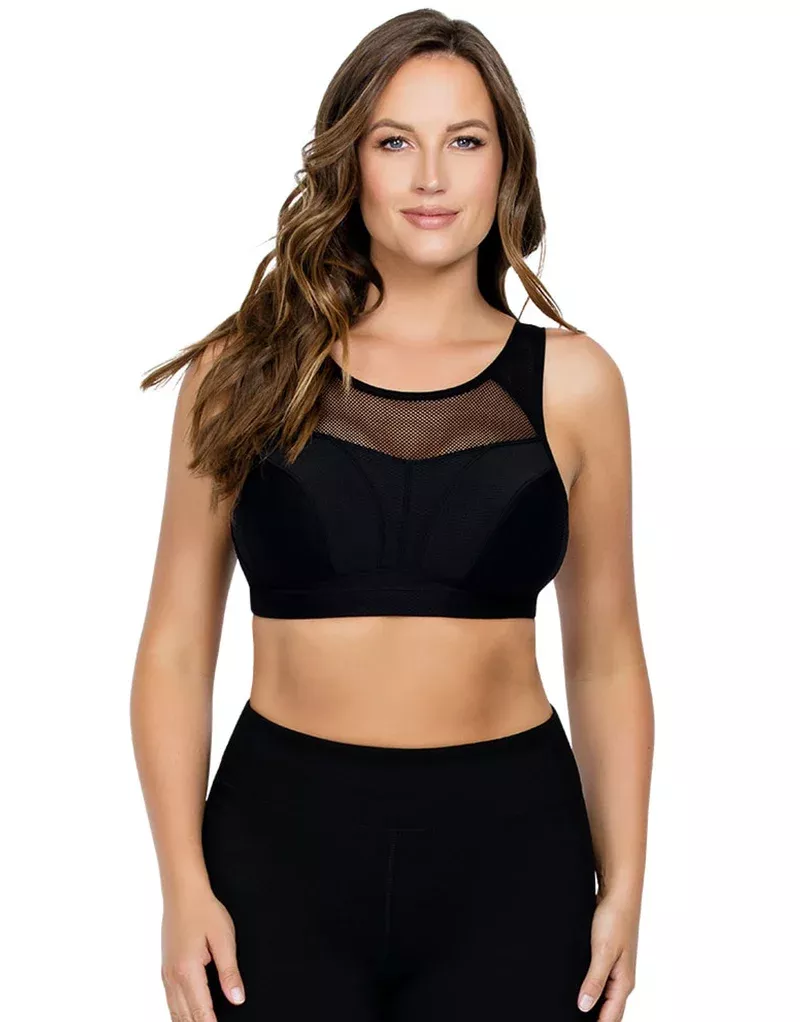 Active Wireless Sports Bra Black