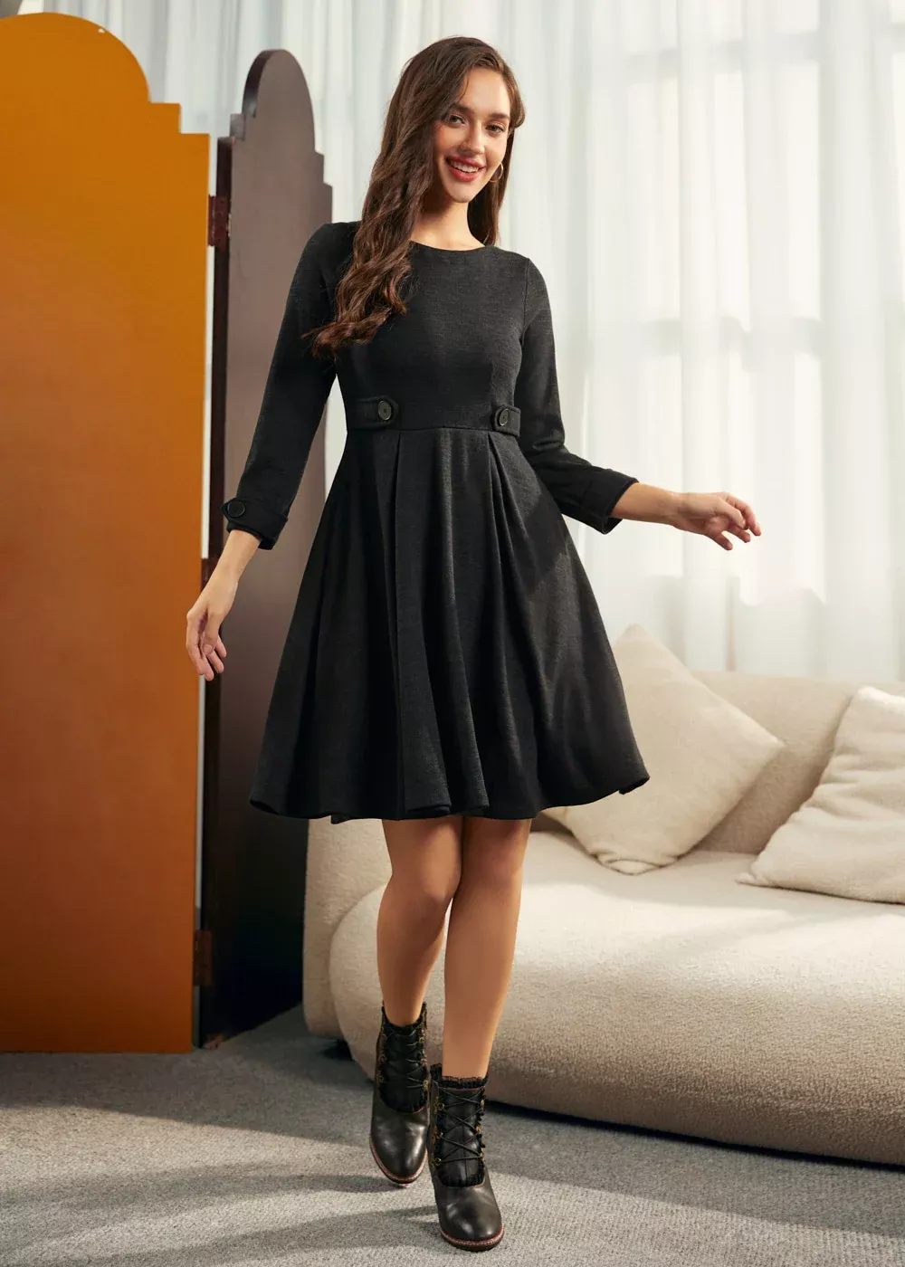 After Dark Fit & Flare Dress