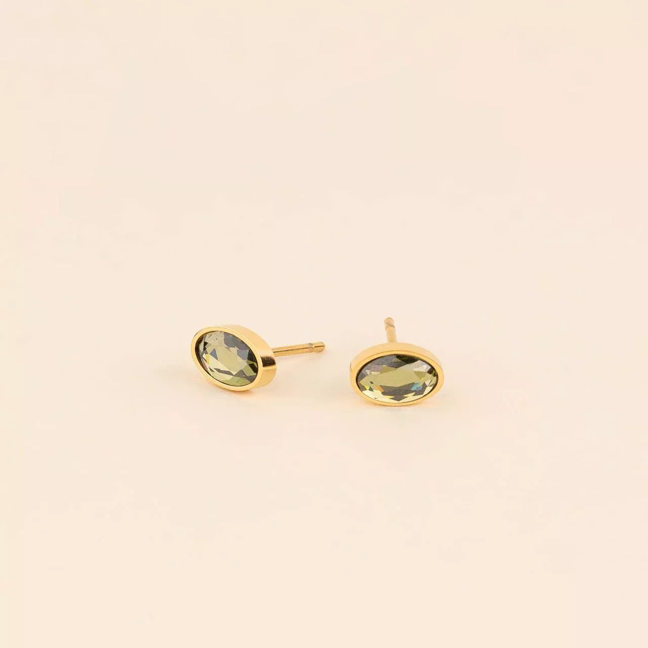August Birthstone Stud Earrings
