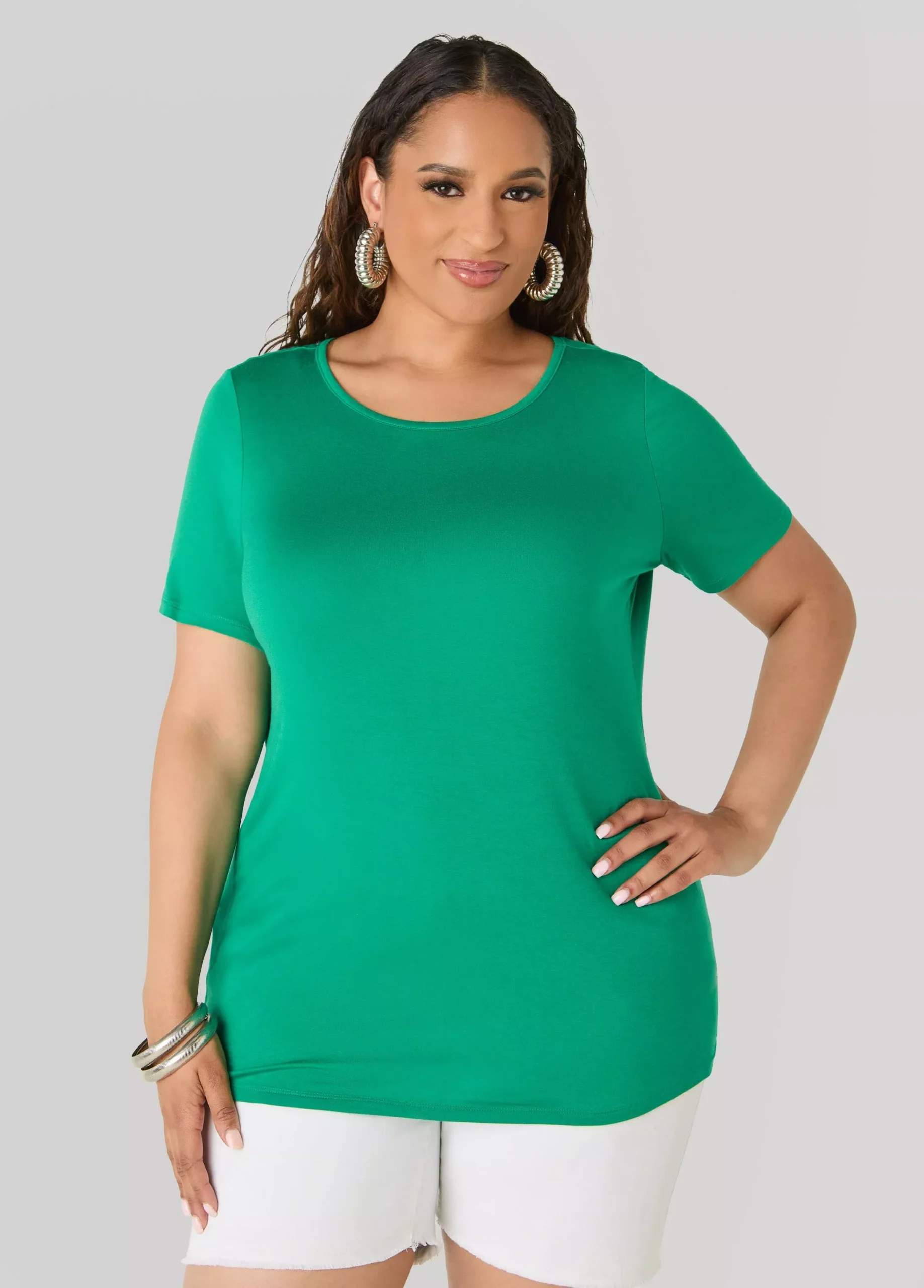 Basic Crewneck Jersey Tee