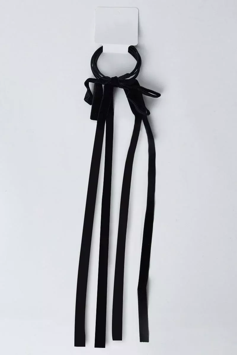 Black 2 Pack Hair Bows