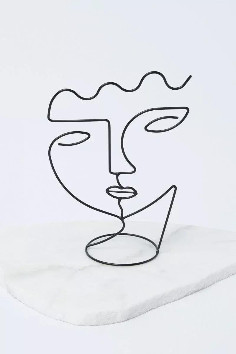 Black Abstract Figure Design Decoration