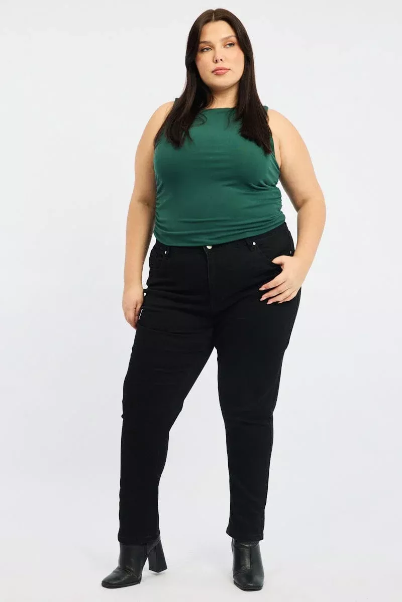 Black Mom Jeans High Rise