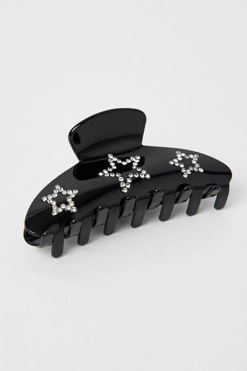 Black Star Claw Clip
