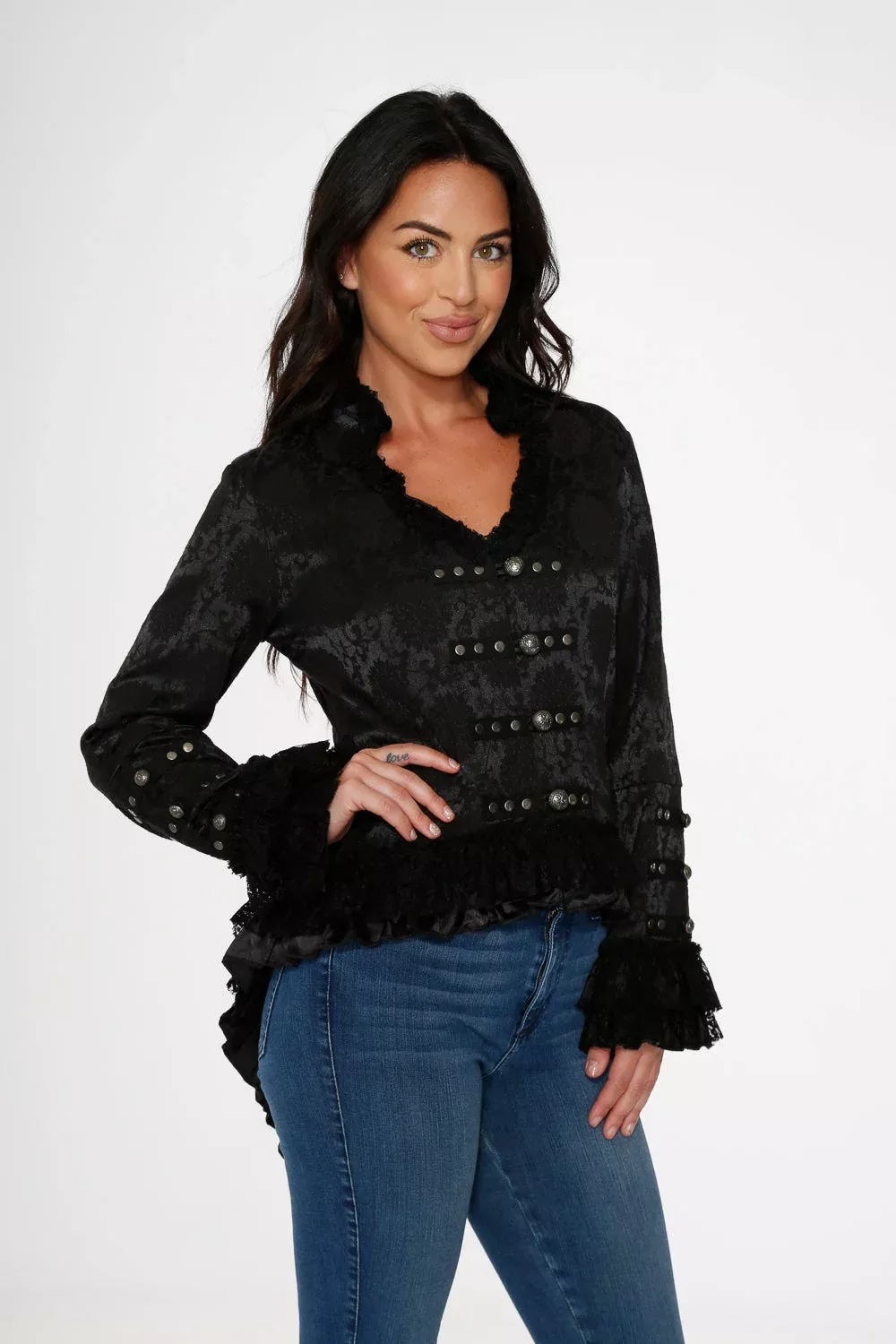 Black Victorian Tailed Jacket