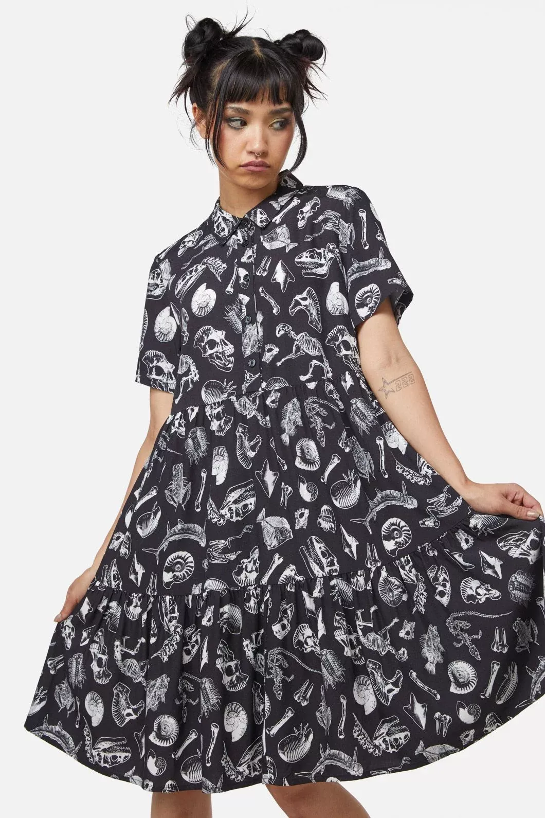 Body Fossils Printed Dress