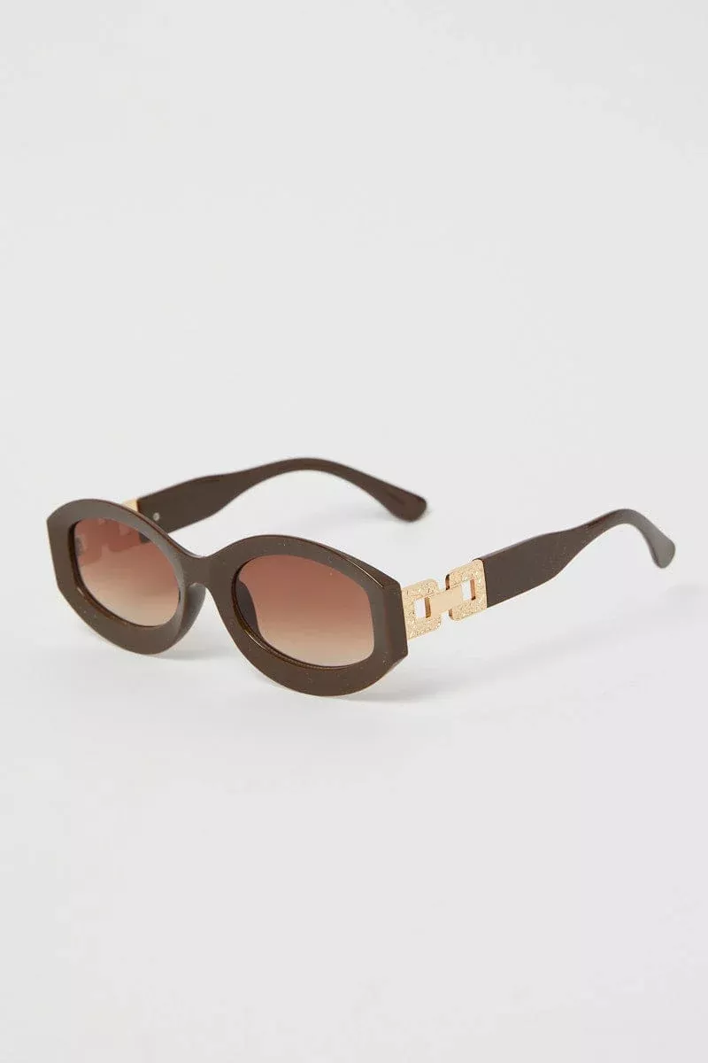 Brown Fashion Sunglasses