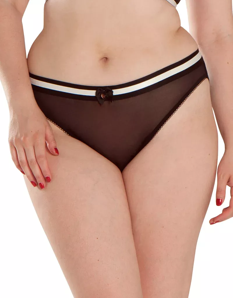 by Curvy Kate Decadence Bare Faced Brief Monochrome
