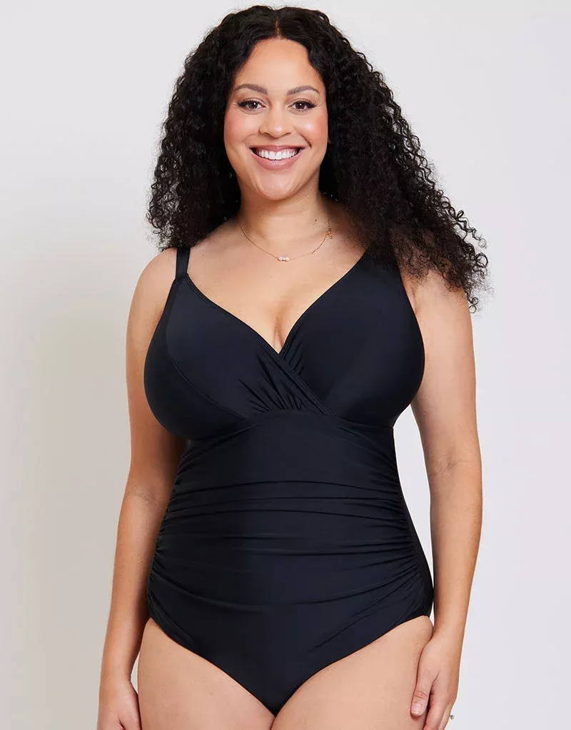 Calypso Plunge Control Swimsuit Black