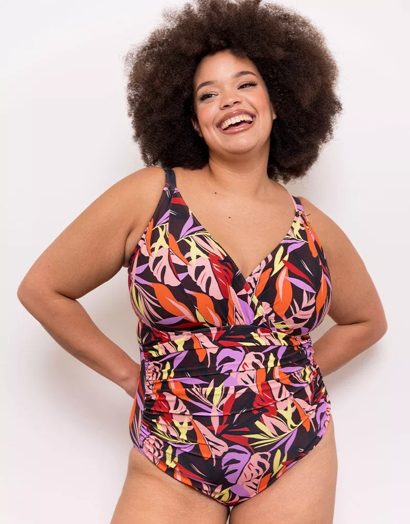 Calypso Plunge Control Swimsuit Multi PrintMulticolour