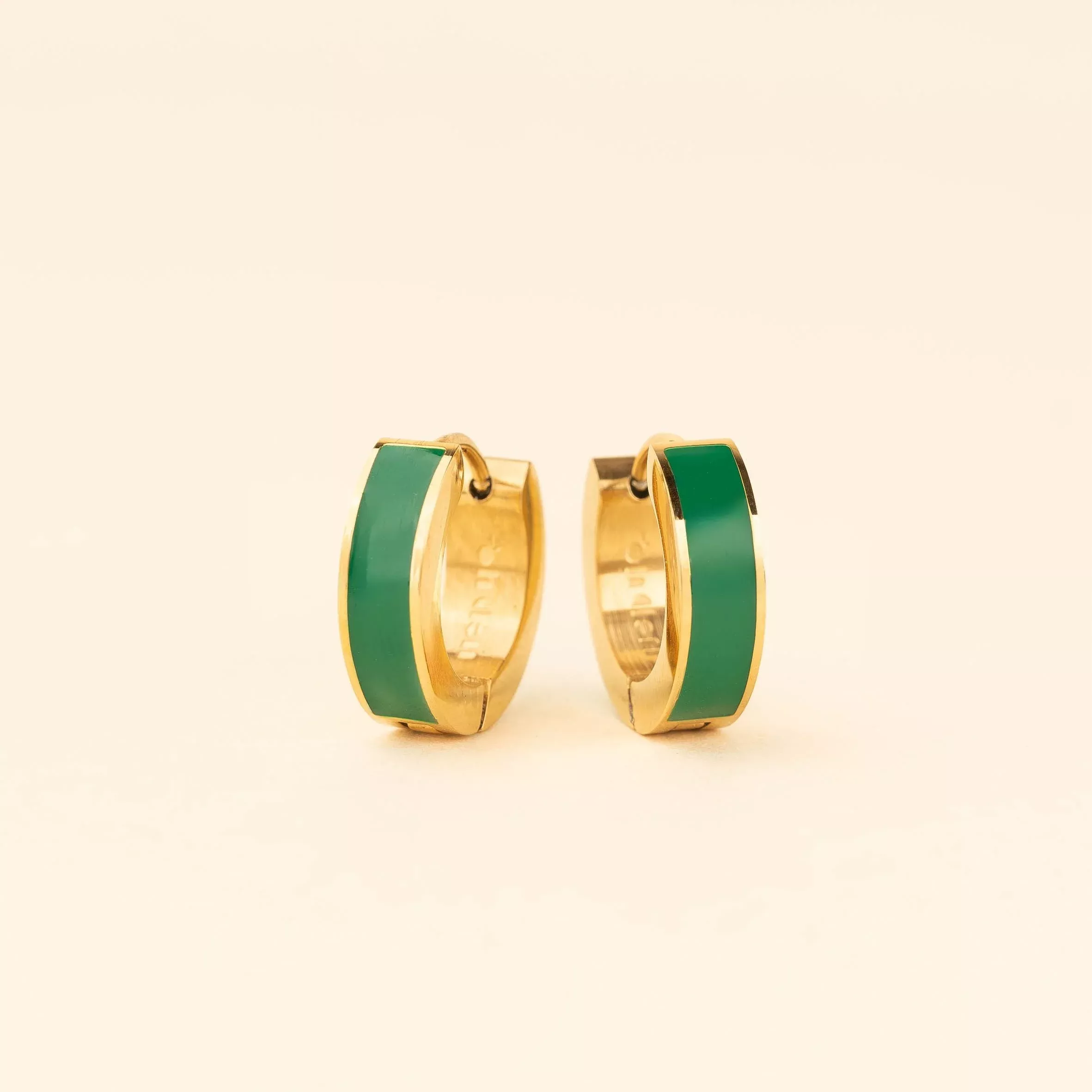 Chunky Huggie Hoop Earrings - 16 Color Options