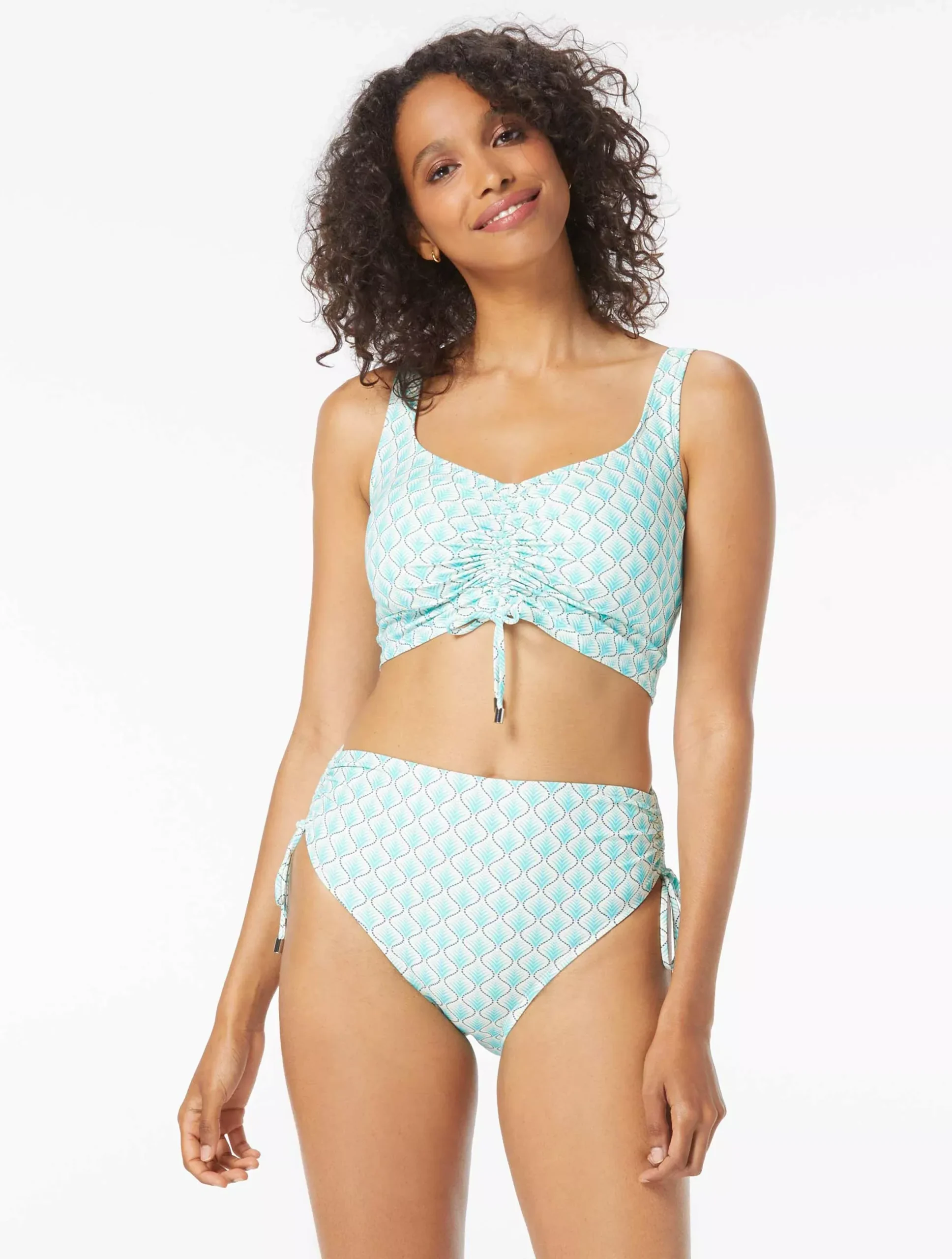 Coco Reef Elevate Bra Sized Shirred Underwire Bikini Top - Siren