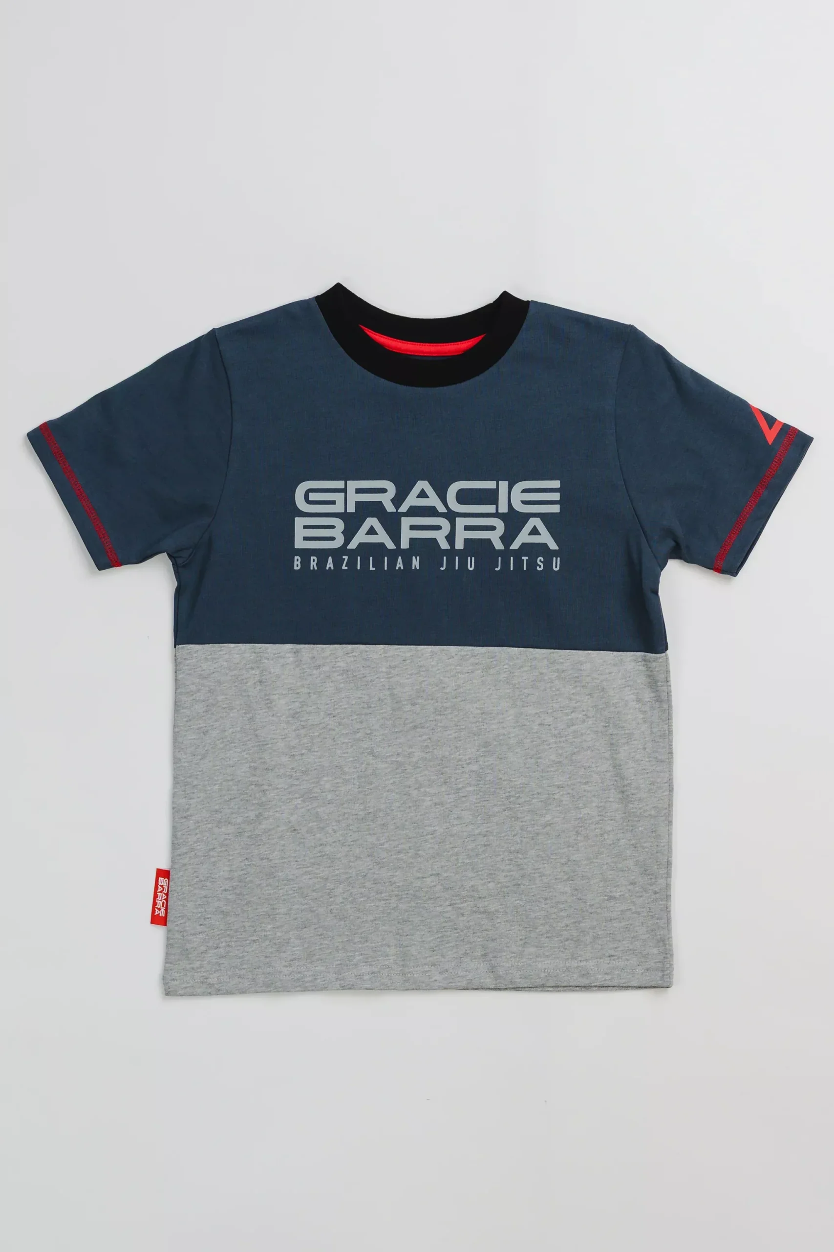 Colorblock Youth Tee - Grey/Black