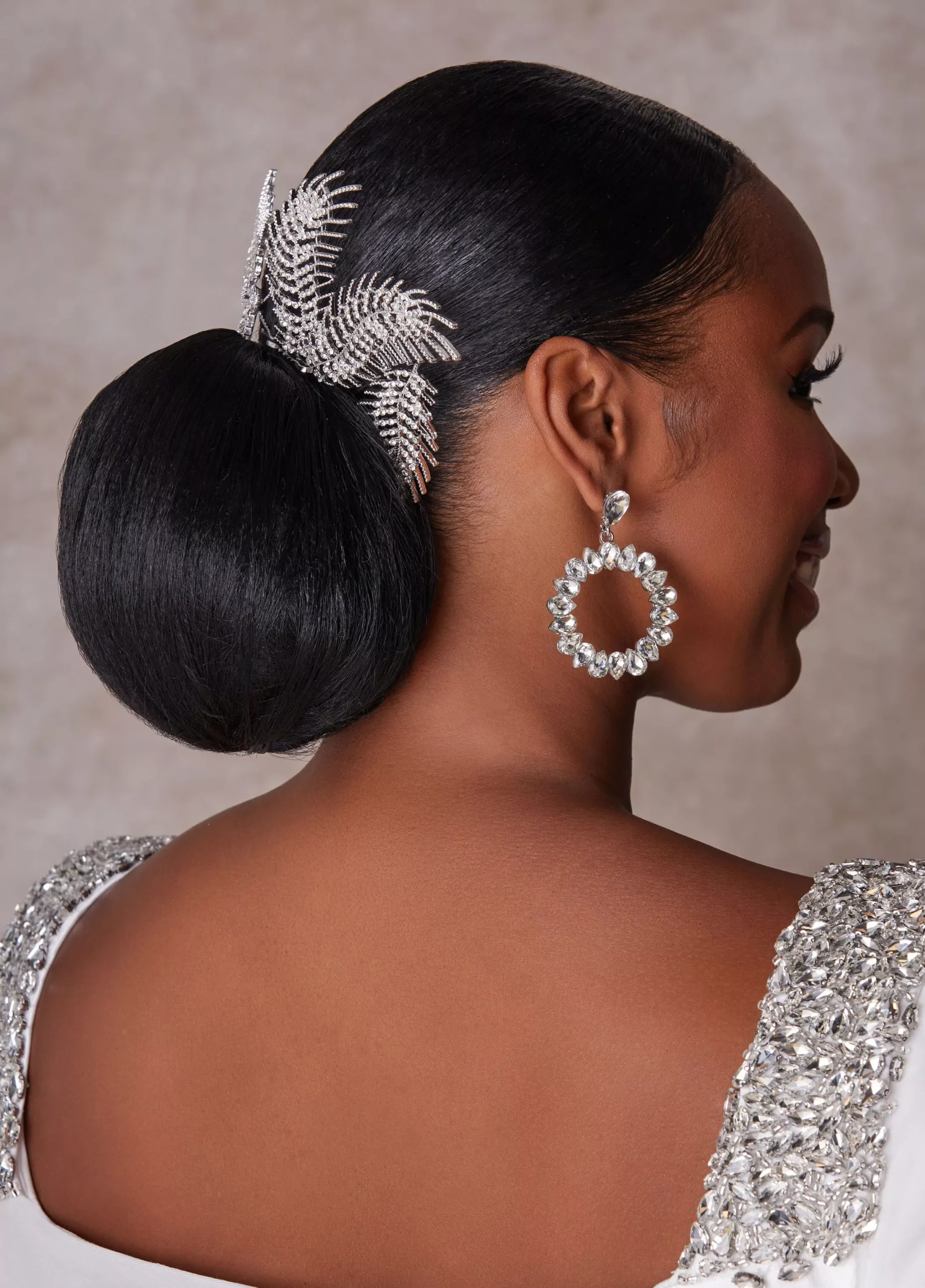 Crystal Leaf Bridal Headpiece