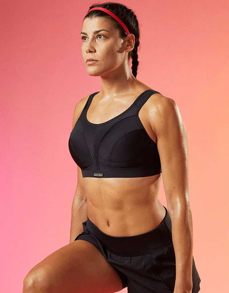 D+ Classic Support Sports Bra Black