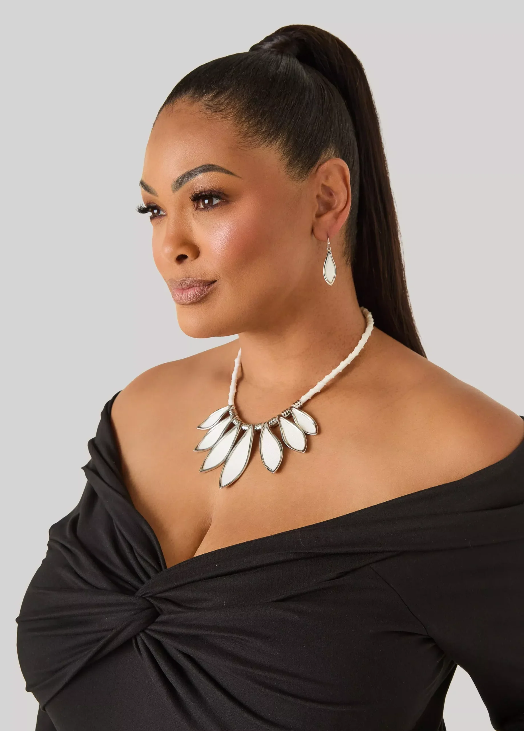 Denim Necklace Set