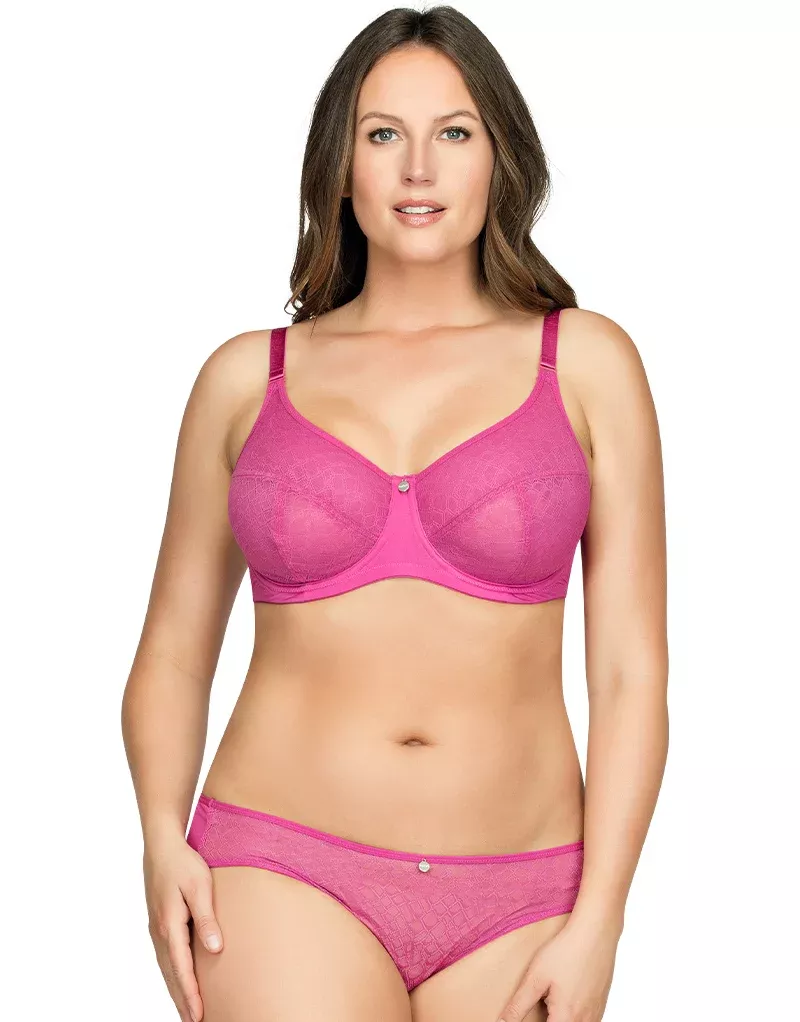 Enora Minimizer Full Cup Bra Raspberry Pink