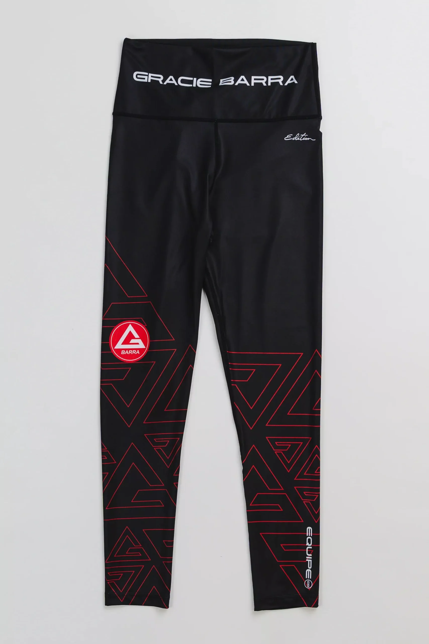 Equipe Combat Womens Compression Pants - Red/Black