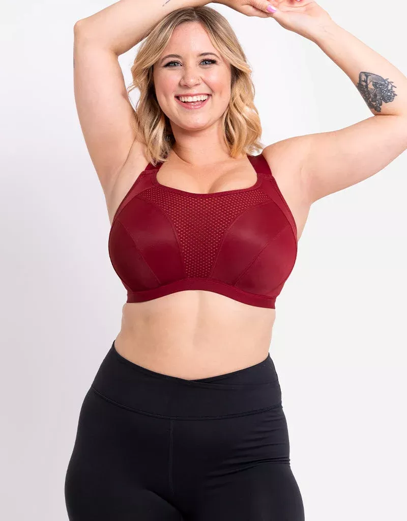 Everymove Wired Multiway Sports Bra Beet Red/ Coral