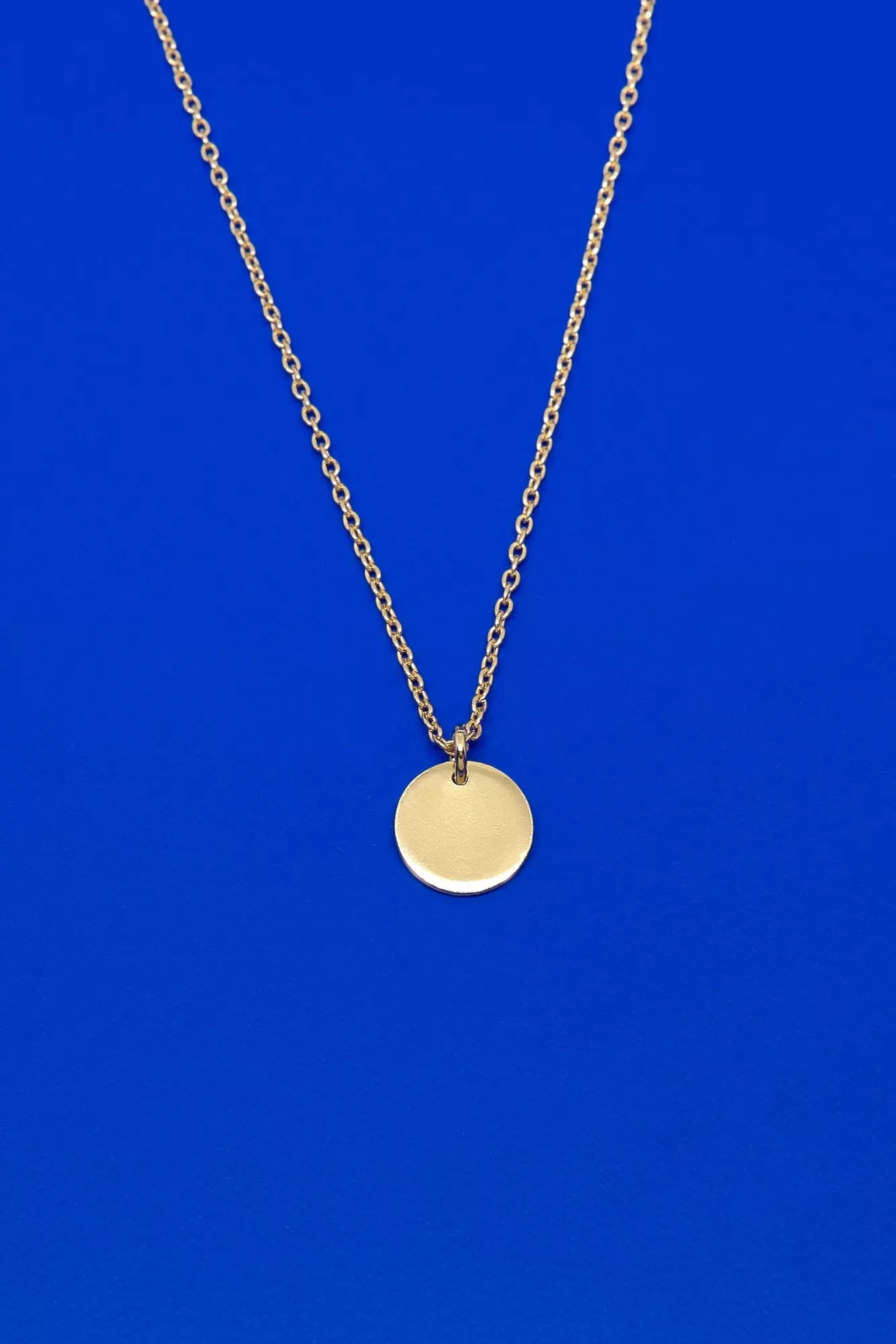 fejn Necklace Disc Shiny Gold