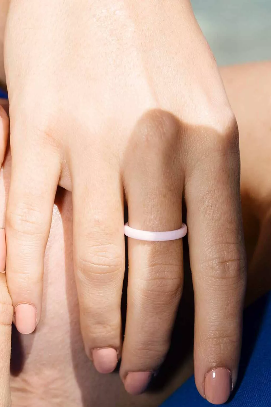 fejn Ring Ceramic Light Rose Pink