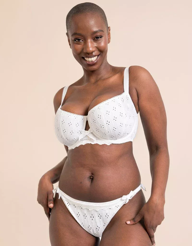 Flora Balcony Bra White