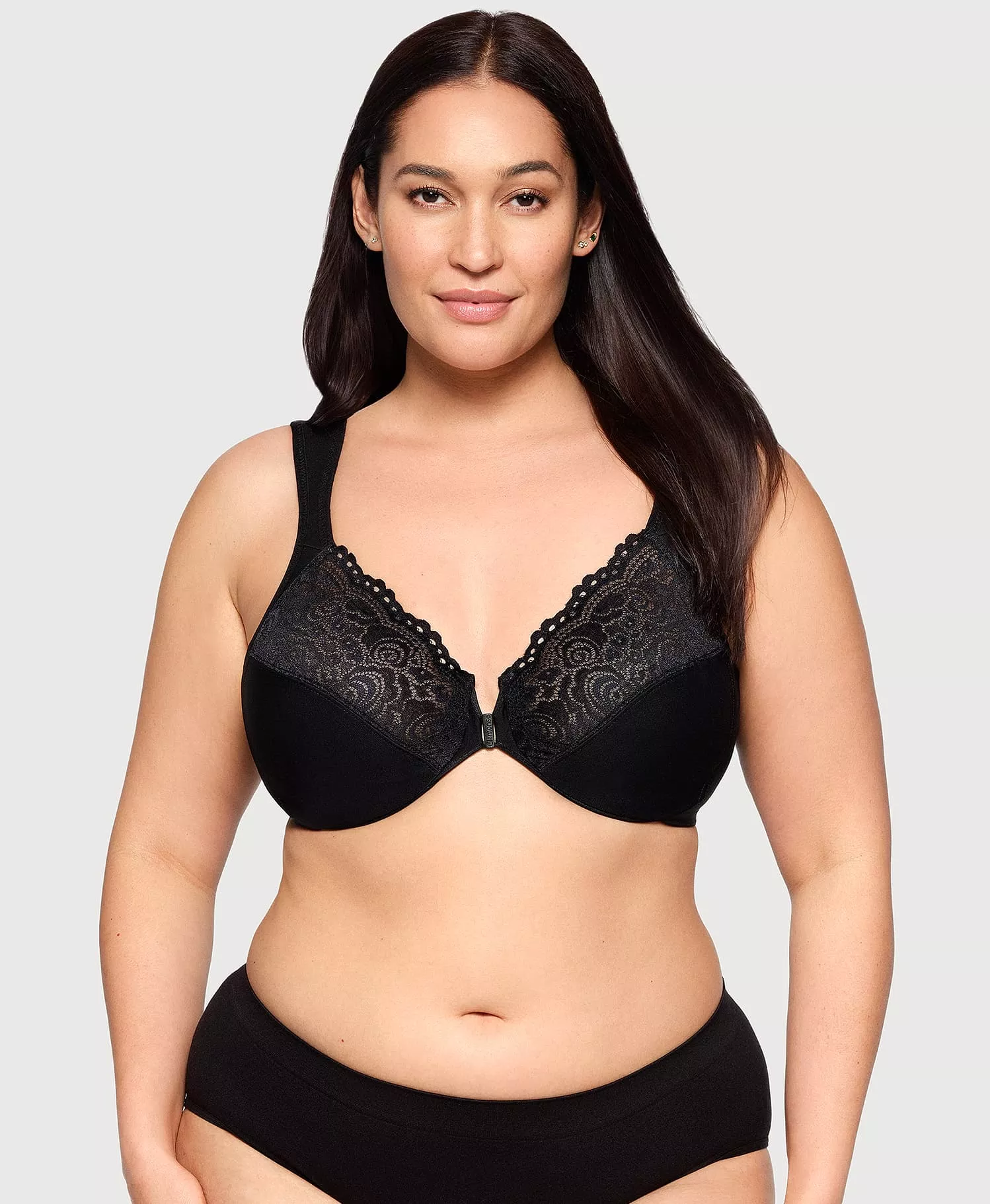 Front-Closure Posture Back WonderWire Lace Bra
