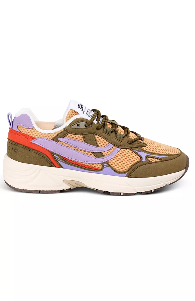 Genesis Sneakers G-Eco'99 Multi Olive Mustard Lavender
