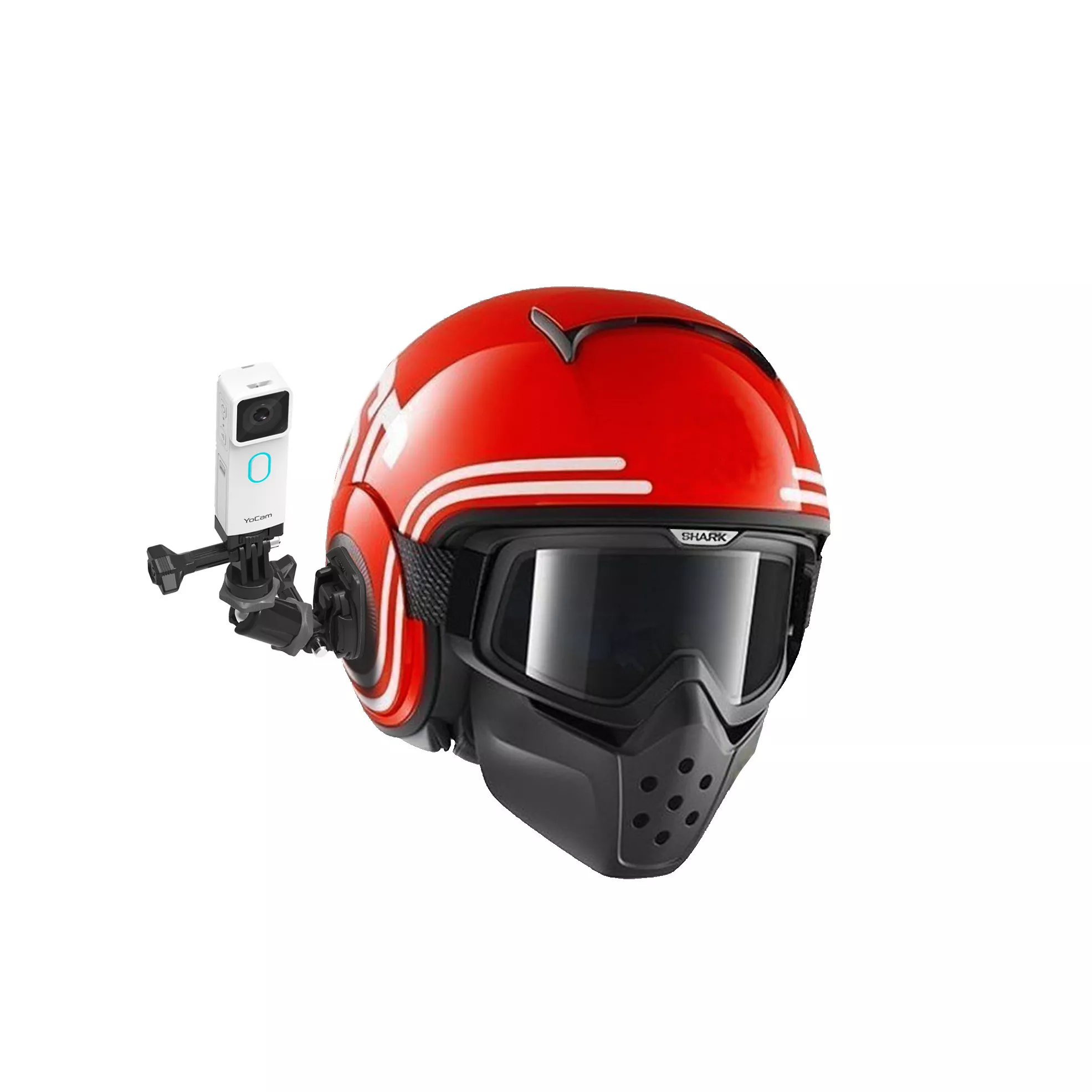 Helmet Mount for POV Cameras - Compatible With GoPro