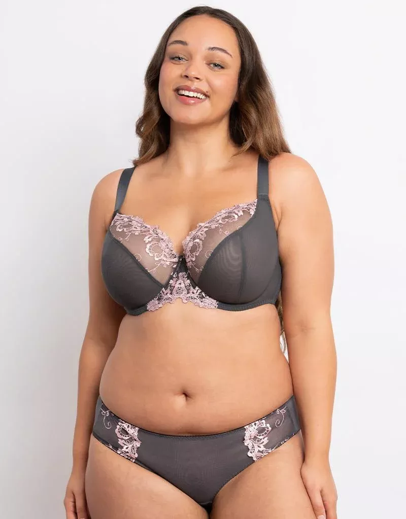 Holly Balcony Bra CharcoalGrey