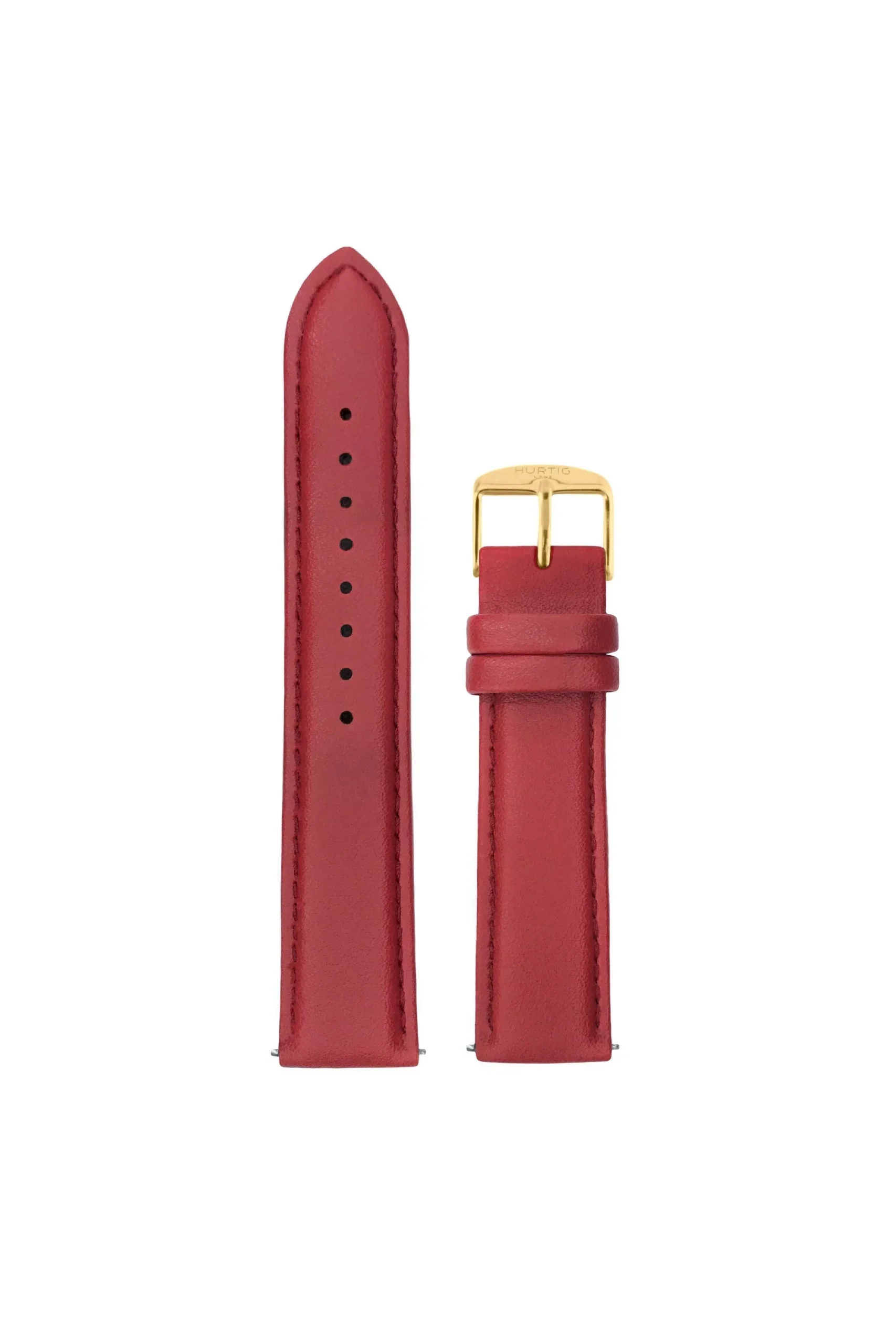 Hurtig Lane Watch Strap Red & Gold