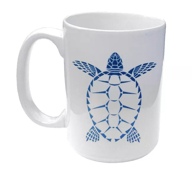 Loggerhead Sea Turtle Ceramic Mug (15 oz)