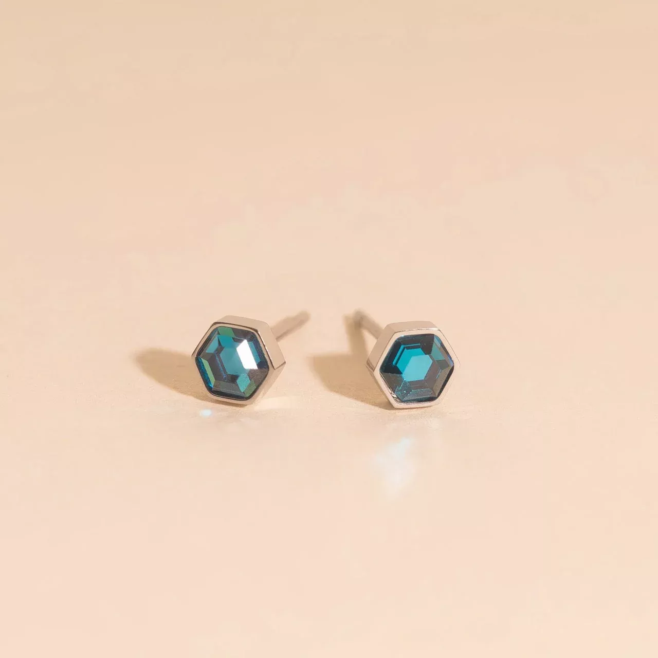 March Birthstone Stud Earrings