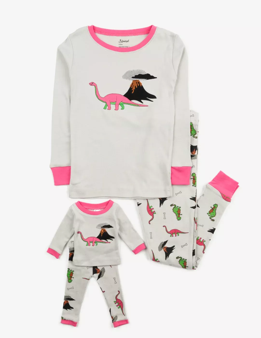 Matching Girl & Doll Dinosaur Pajamas