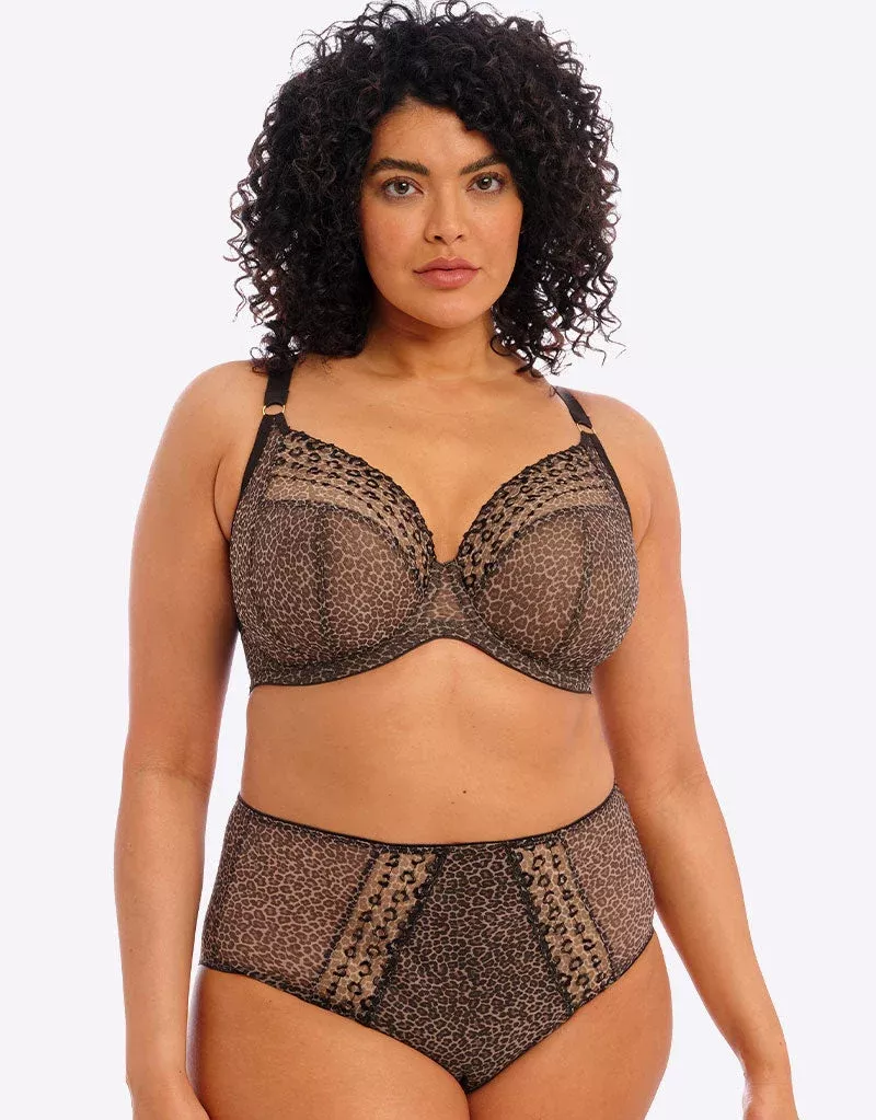 Matilda Plunge Bra Leopard PrintBrown