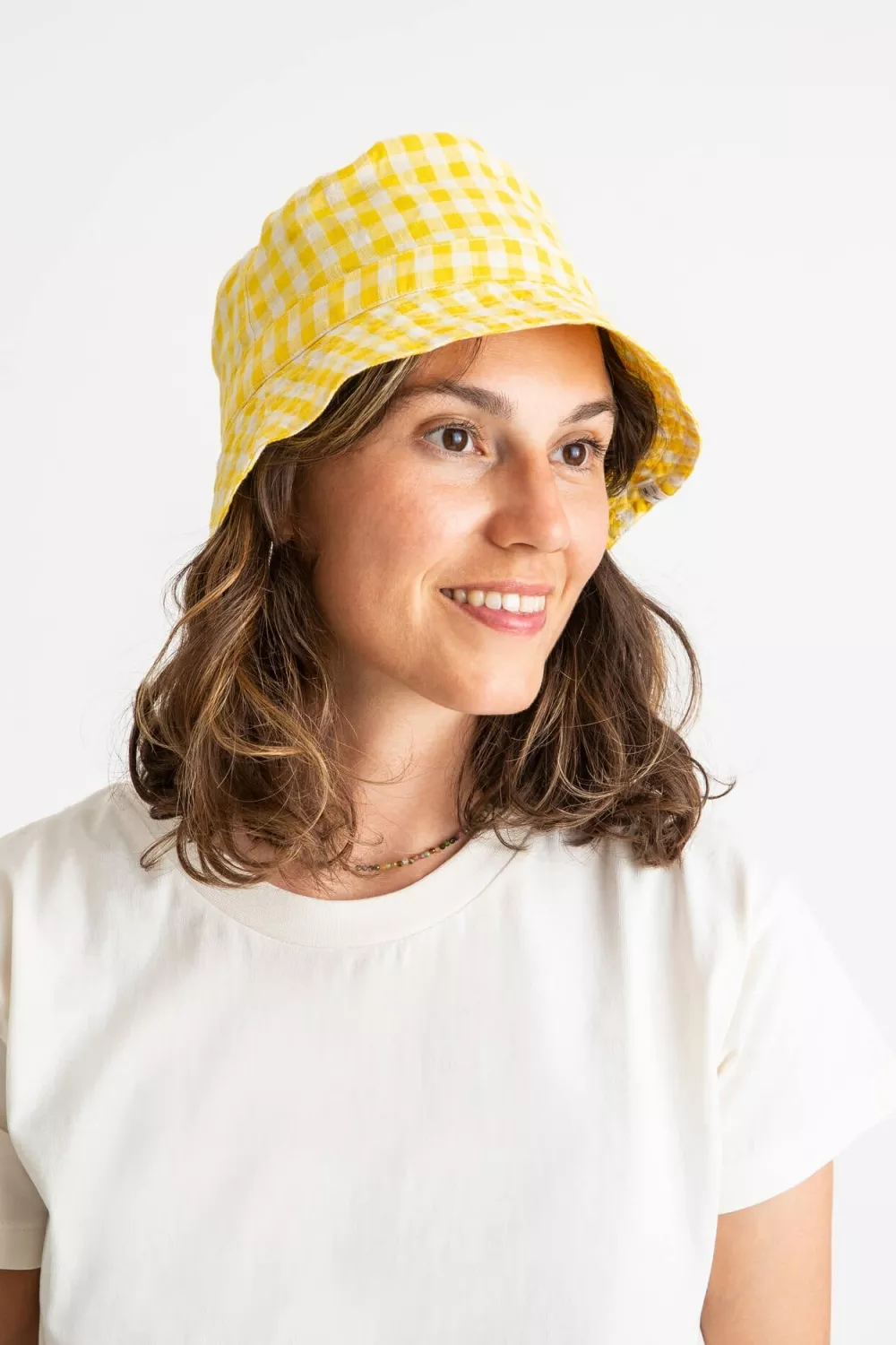 MATONA Sun Hat Yellow Gingham