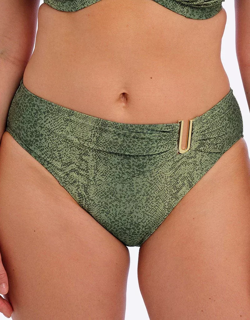 Maya Bay Mid Rise Bikini Brief Peridot Green
