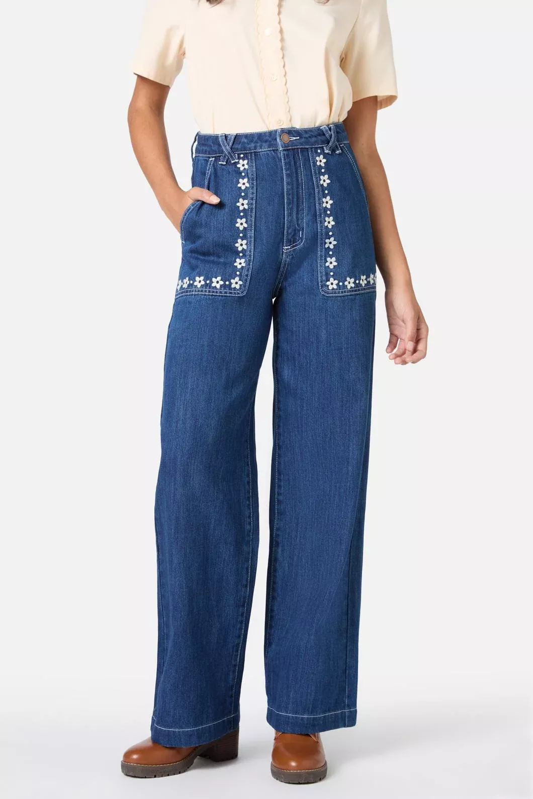 Meg Daisy Embroidered Jean