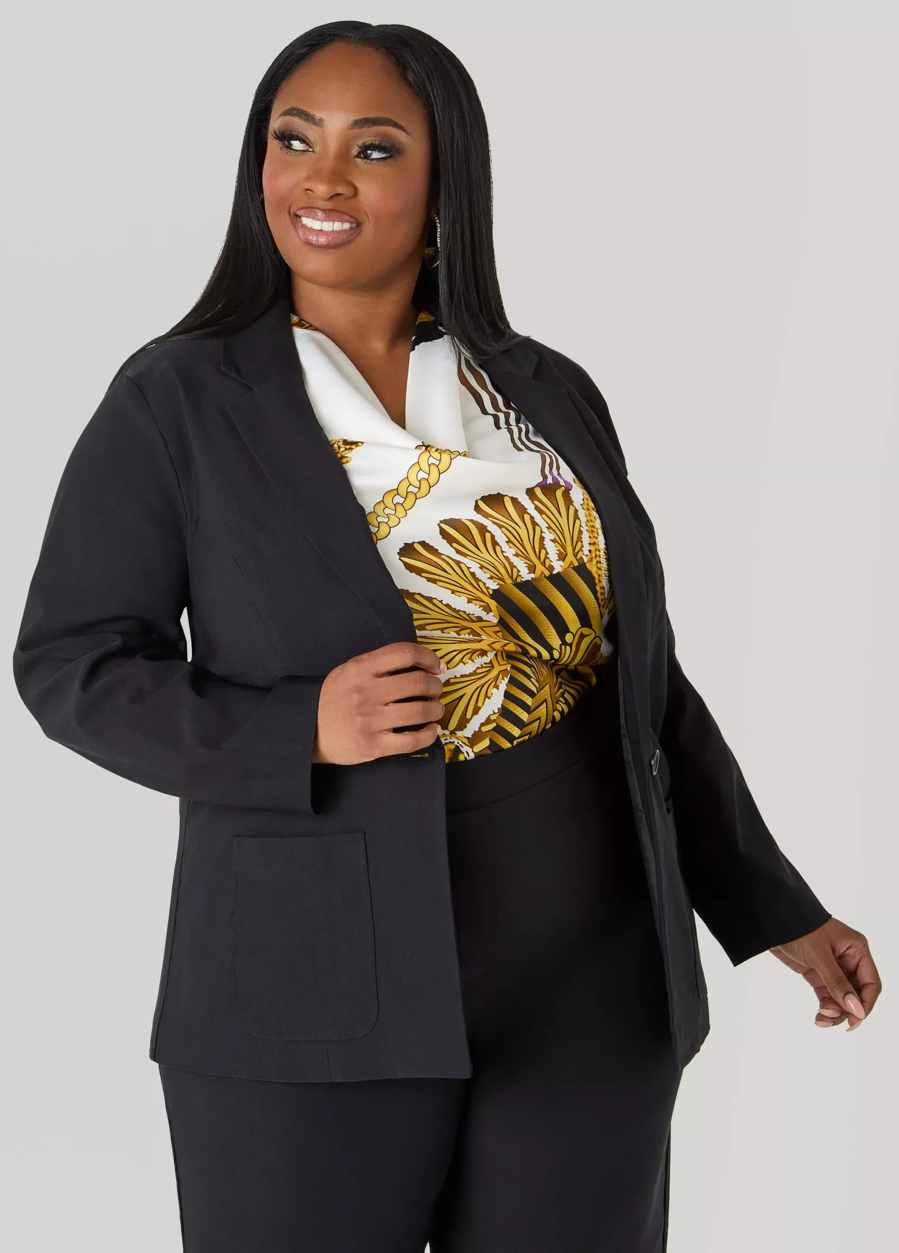 Millennium Buttoned Blazer