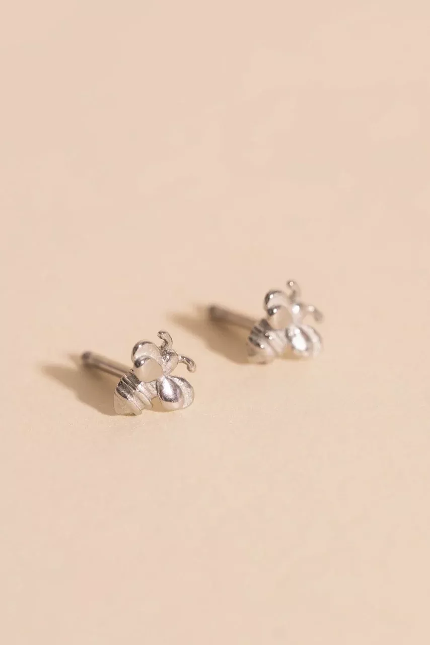 Mini Bumble Bee Stud Earrings