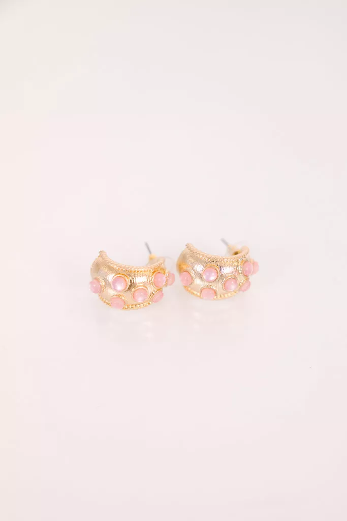 Mixed Moments Earrings, Pink