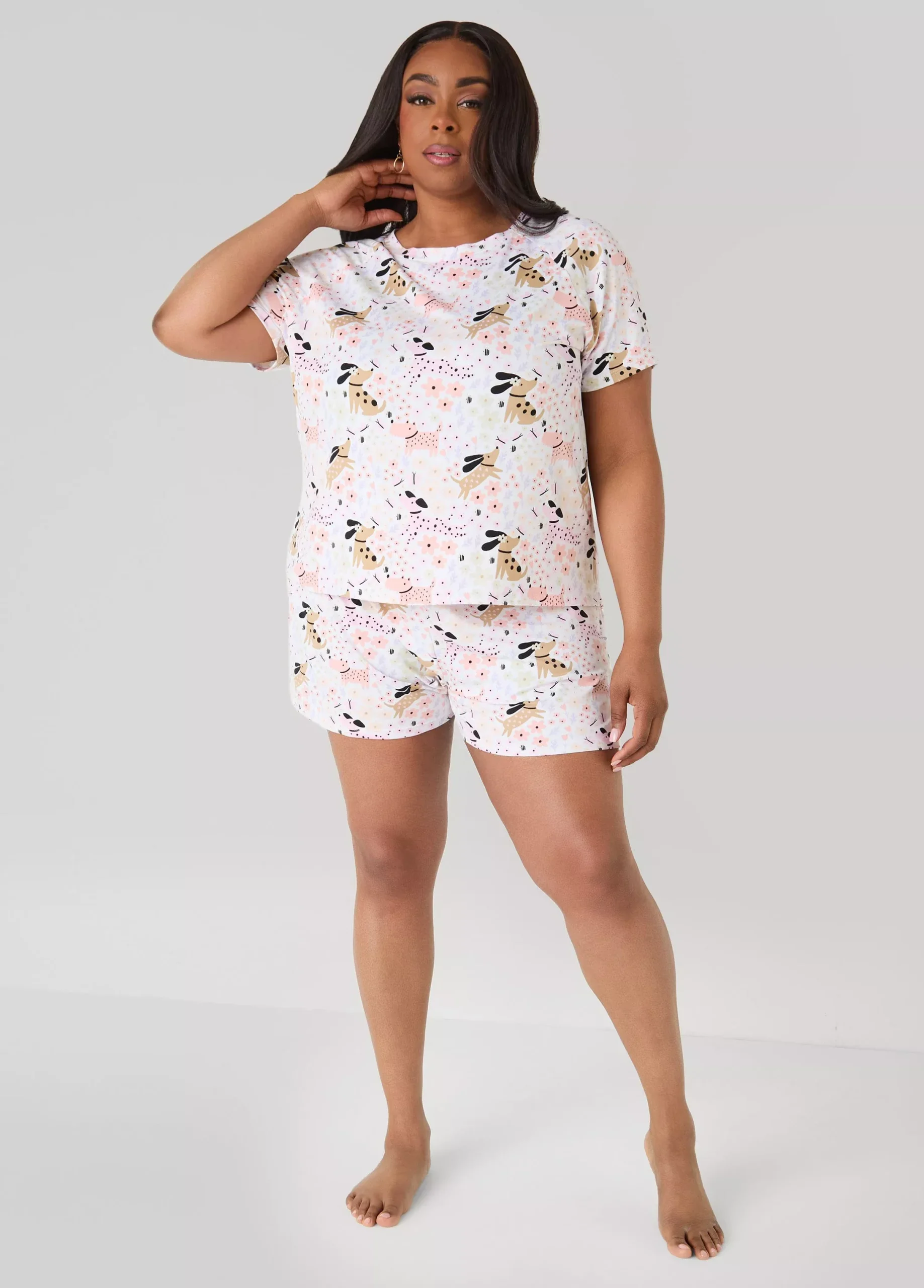 Moon To Noon Puppy Short Set