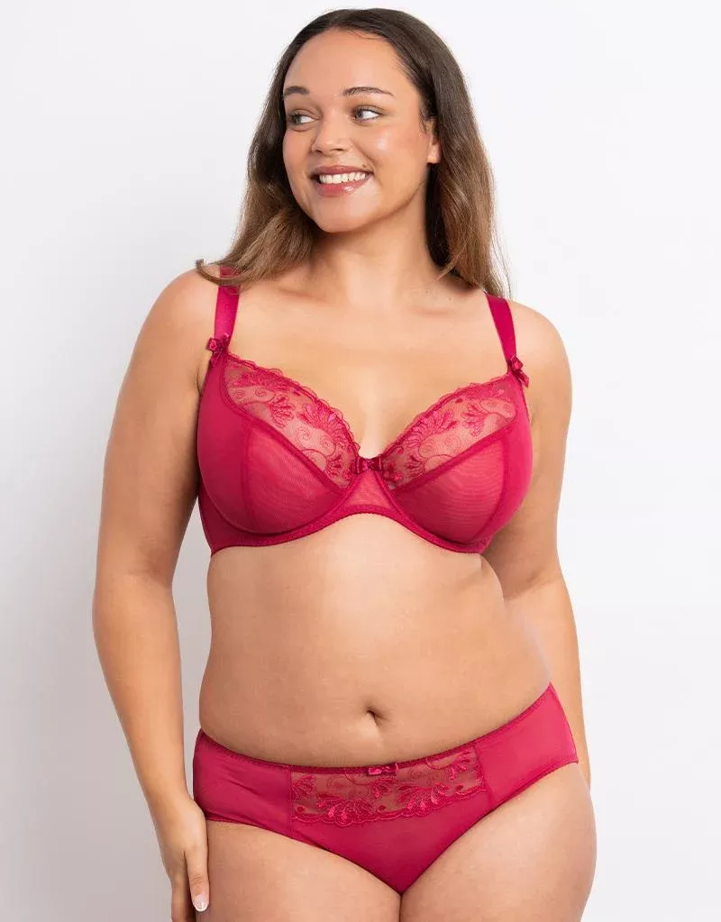 Orla Plunge Bra RaspberryPink