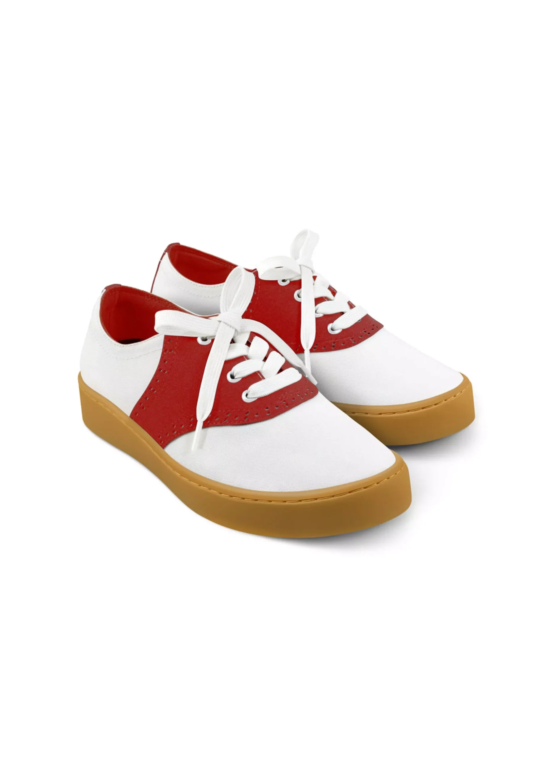 Saddle Casual Sneaker - Red