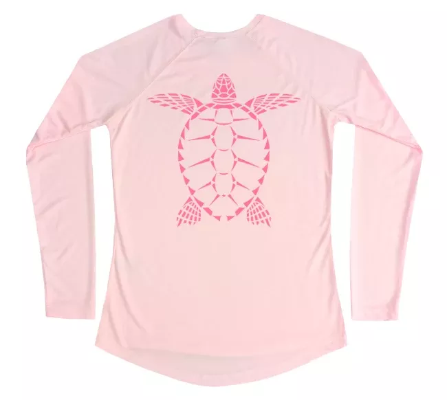 Sea Turtle Performance Shirt (Women - Pink)