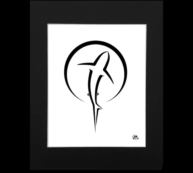 Shark Zen Art Print