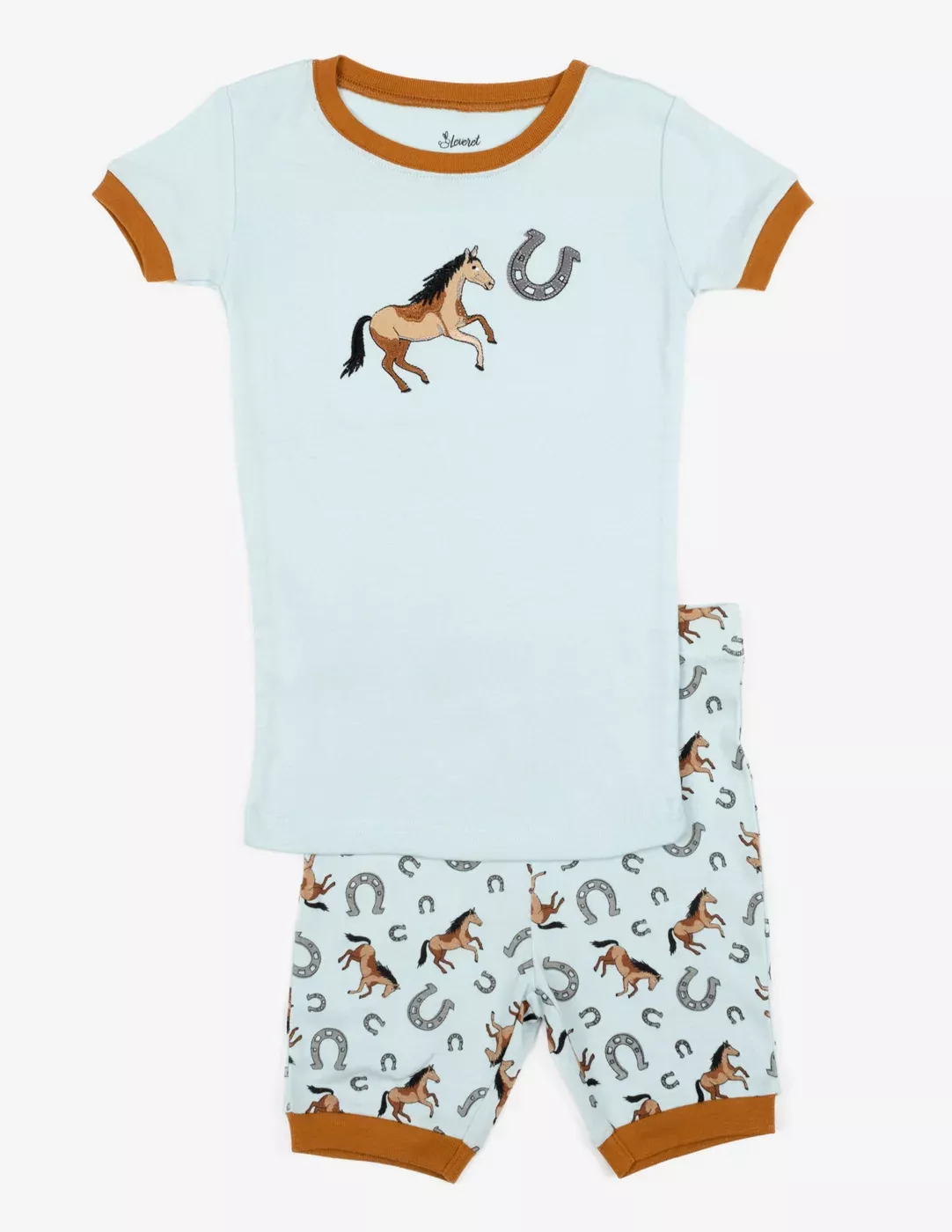 Short Sleeve Animals Cotton Pajamas